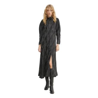 Iro Tavina Maxi Jurk - Dames - Casual kleedjes - Grijs - M - Kleedjes