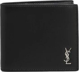 Saint Laurent Cassandre East/West Portemonnee - Heren - Portefeuilles - Zwart - ONE Size - Leer - Accessoires