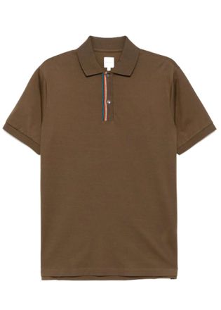Paul Smith Mushroom Solid Shirt Collar Polo