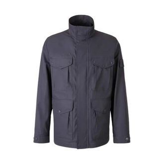 Stone Island Light Jackets, male, Blue, Size: L Capospalla