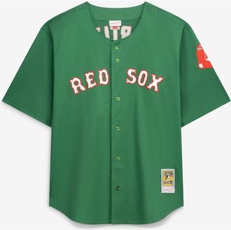 Mitchell & Ness Mens Mitchell & Ness David Ortiz Kelly Green Boston Red Sox Big & Tall Cooperstown Collection Mesh Batting Practice Jersey at Nordstrom, Size 5Xlt