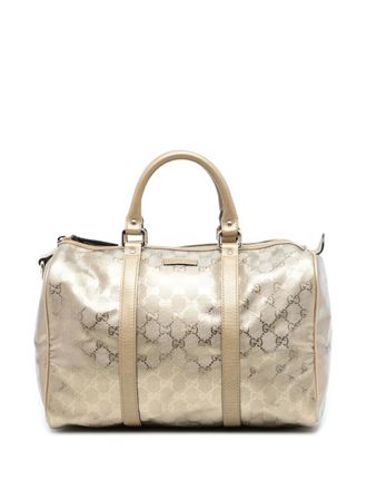 Gucci 2016-2025 Medium GG Imprime Joy boston bag - Gold
