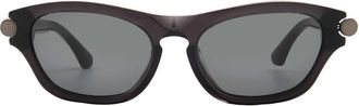 Burberry Dark Grey Irregular Mens Sunglasses BE4430U 411287 55
