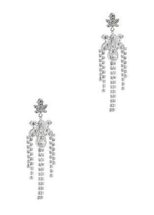 Paco Rabanne Chandelier Crystal-embellished Drop Earrings - Silver - One Size