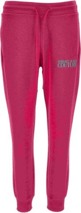 Versace Jeans Couture Broek - Dames - Sweatpants - Roze - XS - Katoen - Broeken