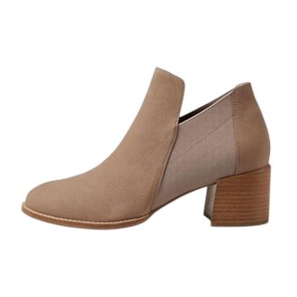 Eileen Fisher Womens Bayo Earth Booties In Earth Tumbled Nubuck