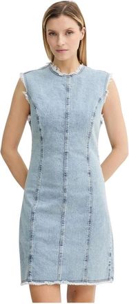 Gestuz Dames, Jurken, Blauw, Maat: XL Katoen