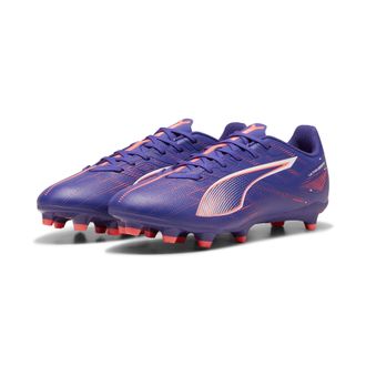 Puma Fussballschuh PUMA ULTRA 5 PLAY FG/AG, Gr. 44,5, blau (lapis lazuli, puma wei&szlig;, sunset glow), Synthetik, Schuhe Fussballschuh, f&uuml;r Rasenpl&auml;tze