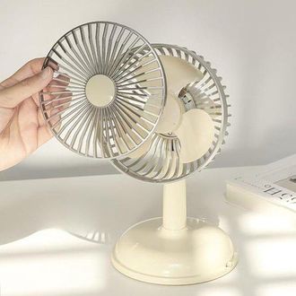OEM Ventilador De Escritorio Recargable, Ventilador Port&aacute;til Para Exteriores Y Camping, 2 Velocidades Para Salir, Trabajar Y Estudiar