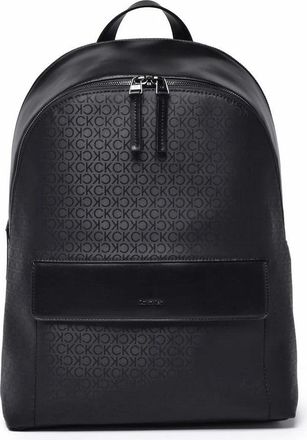 Calvin Klein Black Polyester Polyurethane Backpack