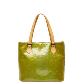 Louis Vuitton Monogram Vernis Green Peppermint Patent Leather Tote Bag (Pre-Owned)