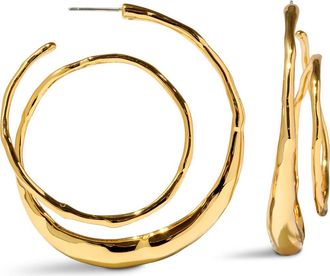 Alexis Bittar Molten Spiral Hoop Earrings in Gold at Nordstrom