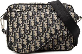 Dior Pre-owned Dior Oblique Canvas Saddle Triple Pouch Unisex 3JQ9F70SNMQG11PQ