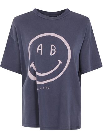 Anine Bing T-Shirt Stampa Smiley Cade