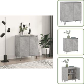 vidaXL The Living Store Credenza Grigio Cemento 60x35x70 cm in Legno Multistrato - Credenza grigio cemento