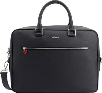 Kiton Ciro Paone Laptoptas - Heren - Laptoptassen - Zwart - ONE Size - Katoen - Tassen