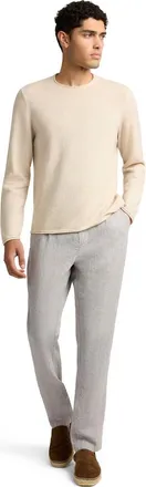 Onia Linen Cashmere Rollneck Sweater in Natural Melange at Nordstrom, Size Xx-Large