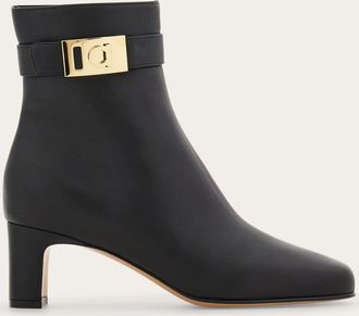 Ferragamo Women Hug buckle ankle boot Black Size 10.5