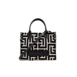 Balmain B Army Monogram Jacquard Small Tote Bag