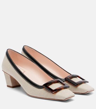 Roger Vivier Belle Vivier 45 canvas pumps
