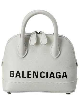 Balenciaga Ville Xxs Leather Top Handle Tote