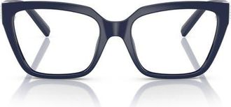 Tiffany & Co. 52mm Square Optical Glasses in Dark Blue at Nordstrom