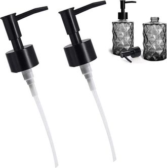 OEM Set Di 2 Testine Di Ricambio Per Dispenser Rotondo, Testina Per Dispenser Di Sapone, Pompa Di Ricambio Per Dispenser Di Detersivo Per Piatti/senza Bpa