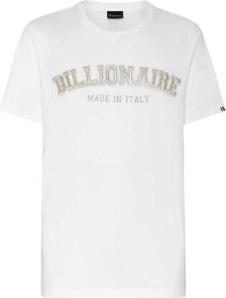 Billionaire Boys Club Jersey T-shirt Ronde Hals SS - Heren - T-shirts - Wit - 2XL - Katoen - Tops