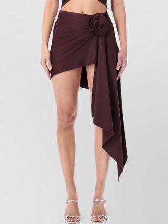 Magda Butrym draped asymmetric mini skirt