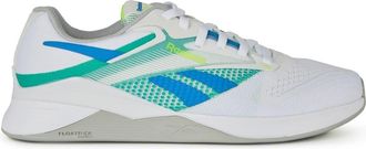 Reebok Mens Nano X4 Low Top Sneakers in White/Green - Size UK 6.5