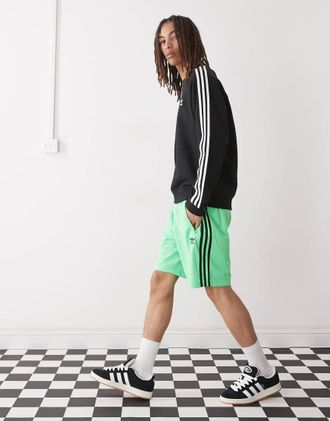 adidas Originals Firebird - Pantaloncini verdi e neri-Verde