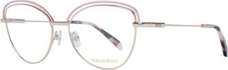 Emilio Pucci Gold Metal Glasses Womens (Frames)