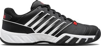 K-Swiss Mens Bigshot Light 4 Shoes In Black/white/poppyred