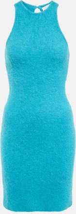Ganni Alpaca and wool-blend minidress