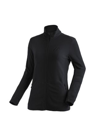Maier Sports Fleecejacke MAIER SPORTS Denise Jacket W, Damen, Gr. 40, schwarz, 100% Polyester, hoch geschlossener Ausschnitt, Jacken Fleecejacke, Damen Midlayer, a