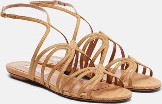 Aquazzura Sandalias Serenade de rafia