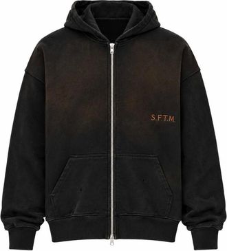 Song for the Mute Relaxed Zip Hoodie - Heren - Sweatshirts & Hoodies - Zwart - Maat: XL Katoen