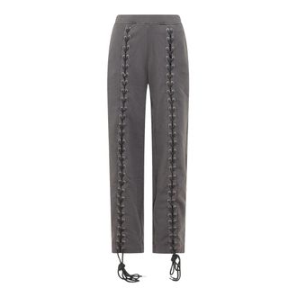 Rotate Lacing Jogger Pants - Dames - Straight fit broeken - Grijs - M - Broeken