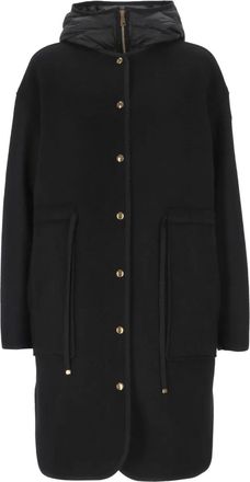Moncler Cappotto Bonreposse con cappuccio - Nero