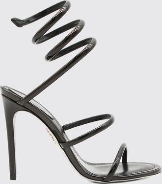 Rene Caovilla Sandalo Cleo in vernice con design a serpente e tacco a spillo