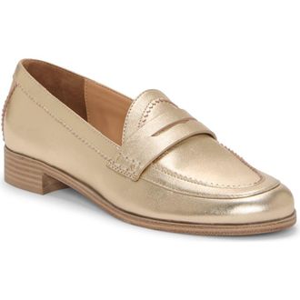 Vince Camuto Clarette Penny Loafer in Egyptian Gold at Nordstrom, Size 6.5