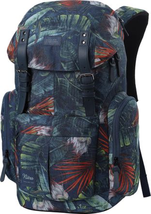 Nitro Freizeitrucksack NITRO Daypacker, Herren, Gr. B/H/T: 30cm x 46cm x 18cm, bunt (tropical), Polyester, Rucks&auml;cke Freizeitrucksack, mit Laptopfach, Schul