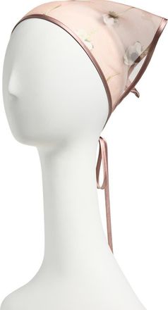 Lelet NY Audrey Embroidered Bandana in Mauve at Nordstrom