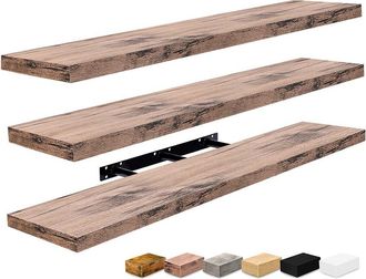 Sorbus Set Of 3 Extra-Large Floating Shelves