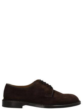 Doucal's Brown Solid Lace Ups Shoes