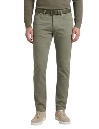 Pierre Cardin Pantalon 5-p groen katoen Lyon Tapered fit