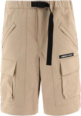 AMBUSH Katoenen Bermuda Shorts - Heren - Korte Broeken - Beige - M - Katoen - Korte Broeken