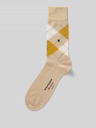 Burlington Socken aus Baumwoll-Mix Modell MANCHESTER in Offwhite Melange, Gr&ouml;&szlig;e 40-46
