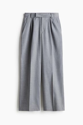 H&M Elegante Hose - Hellgraumeliert