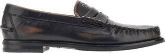 Prada Antique finish leather loafers Man 8+